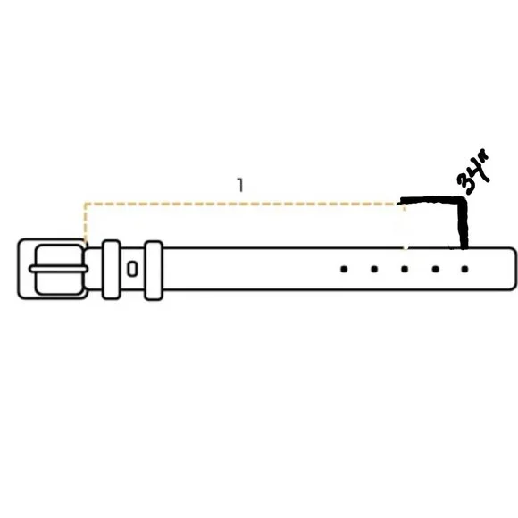 Fossil Women's Embossed Embroidered Brown Leather Belt With Floral Pattern Sz S - Picture 7 of 7